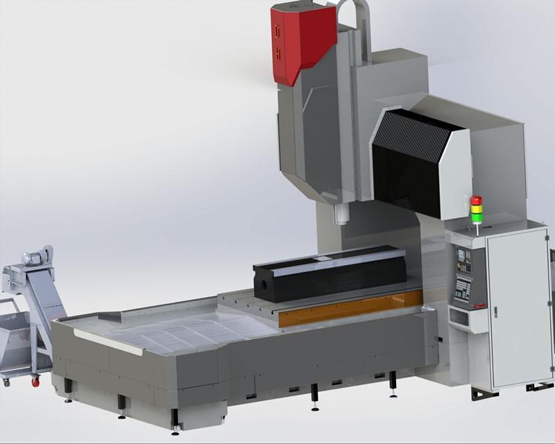 小型高精密數控定梁龍門鏜銑床 DHXK-1512 現貨供應量產數控機床