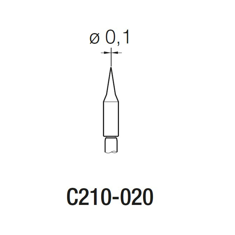 JBC原裝C210-020手機維修精密焊接烙鐵頭