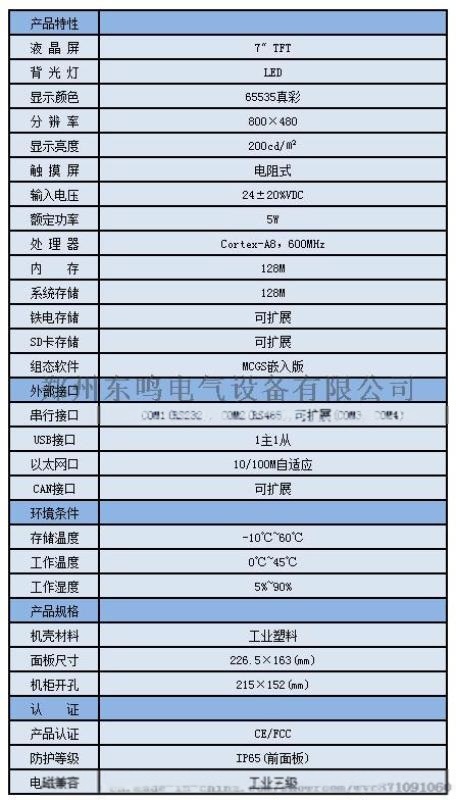 人機界面 7寸彩色 觸摸屏TPC7062Ti（TX） 昆侖通態