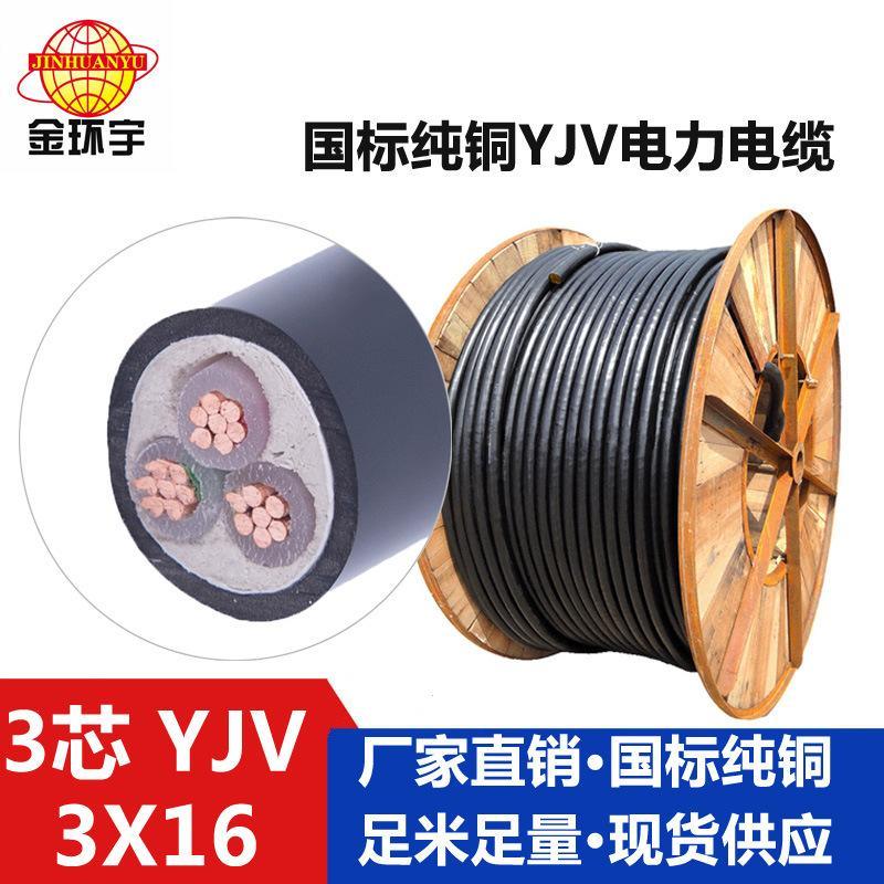 電纜廠家 YJV 3X16 價格 雙層膠皮電纜 全塑電纜 金環(huán)宇