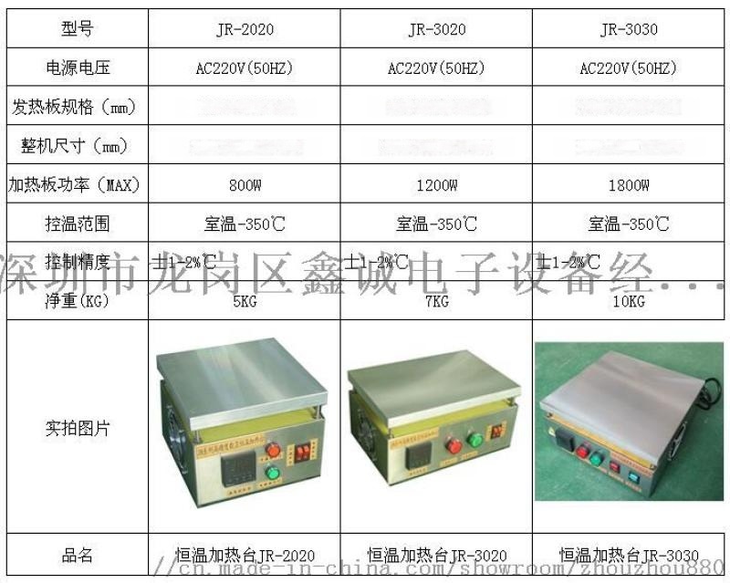 LED燈珠焊接  恒溫加熱臺JR-3020