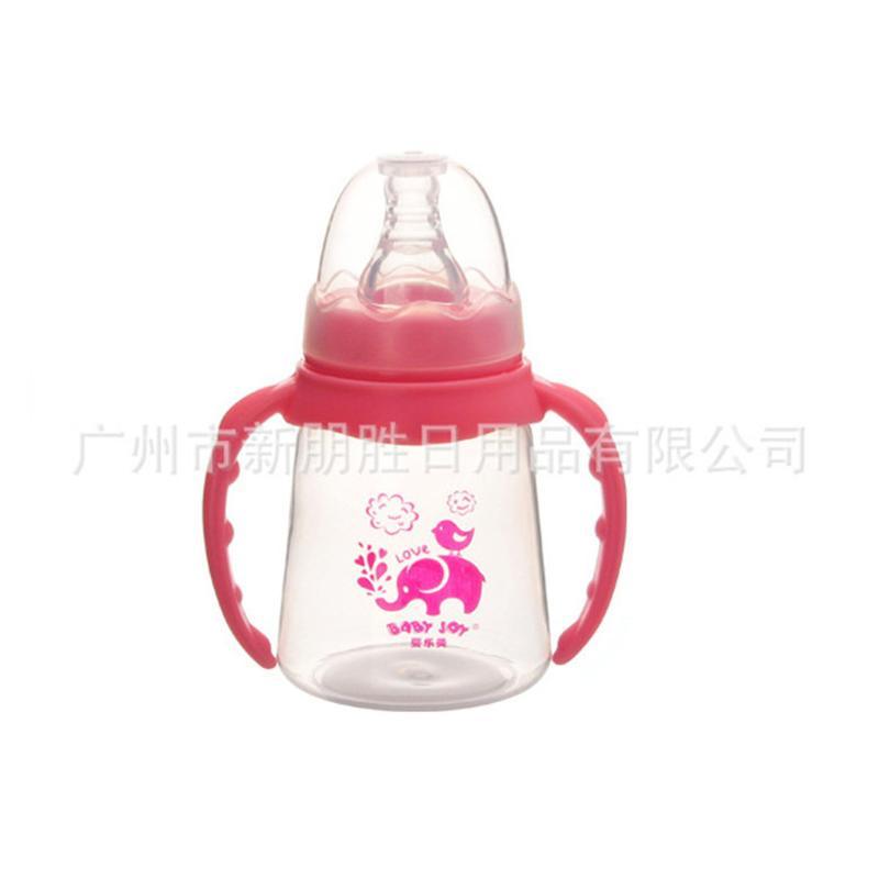 母嬰用品 帶手柄帶吸管自動(dòng)PP奶瓶150ml