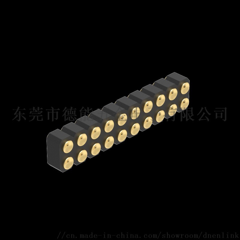 2.54MM H2.5 雙排180度SMT 凹面