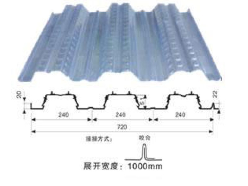 YX51-240-720鍍鋅樓承板