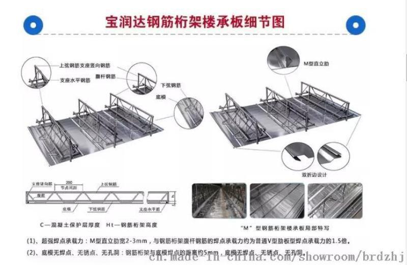 湖北武漢600型TD3-90桁架樓承板廠  潤達(dá)