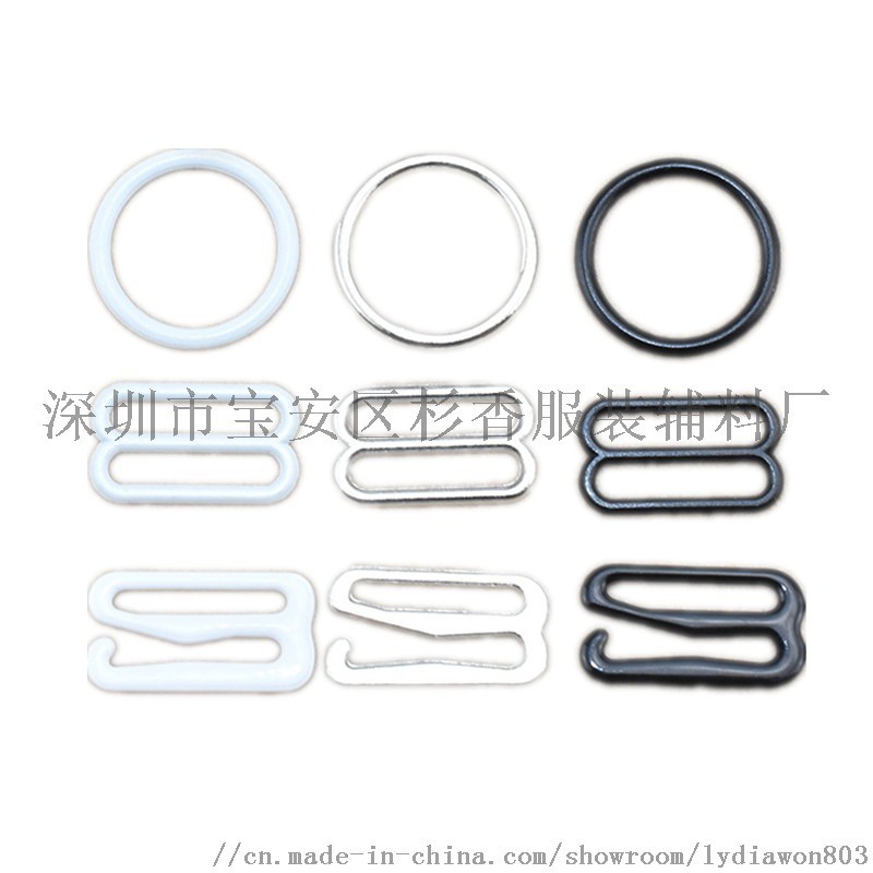 廠家直銷089尼龍包膠扣合金內(nèi)衣調(diào)節(jié)扣